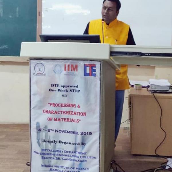 One week STTP on Processing and Characterization of Materials ( PCM-2019 )